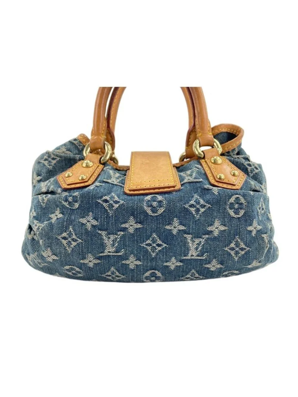 Louis Vuitton Handbag Monogram Denim Pleaty